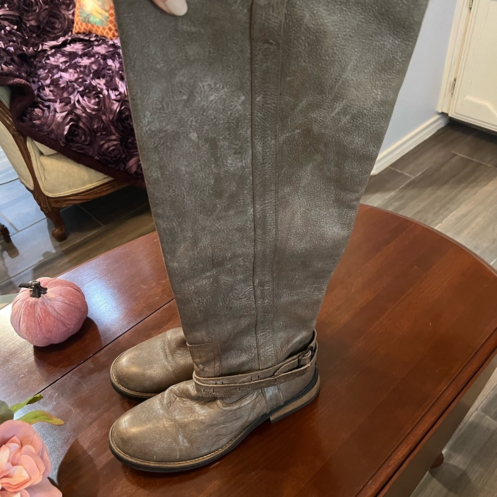 Steve Madden Taupe Knee-High Boots
